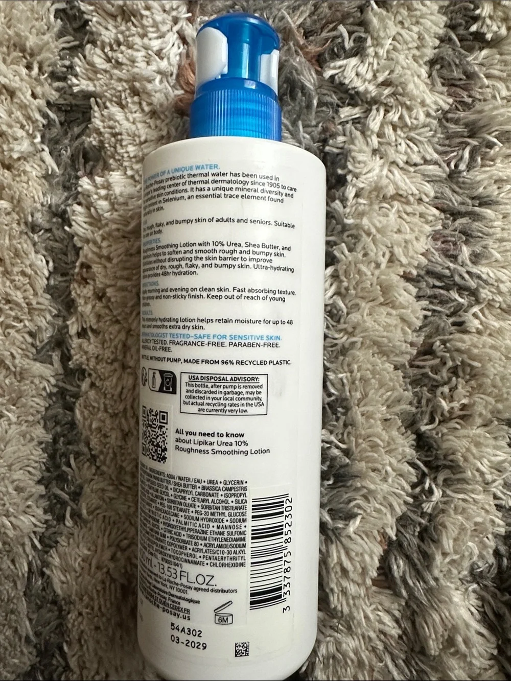 La Roche-Posay Urea 10% Roughness Smoothing Lotion - White/Blue